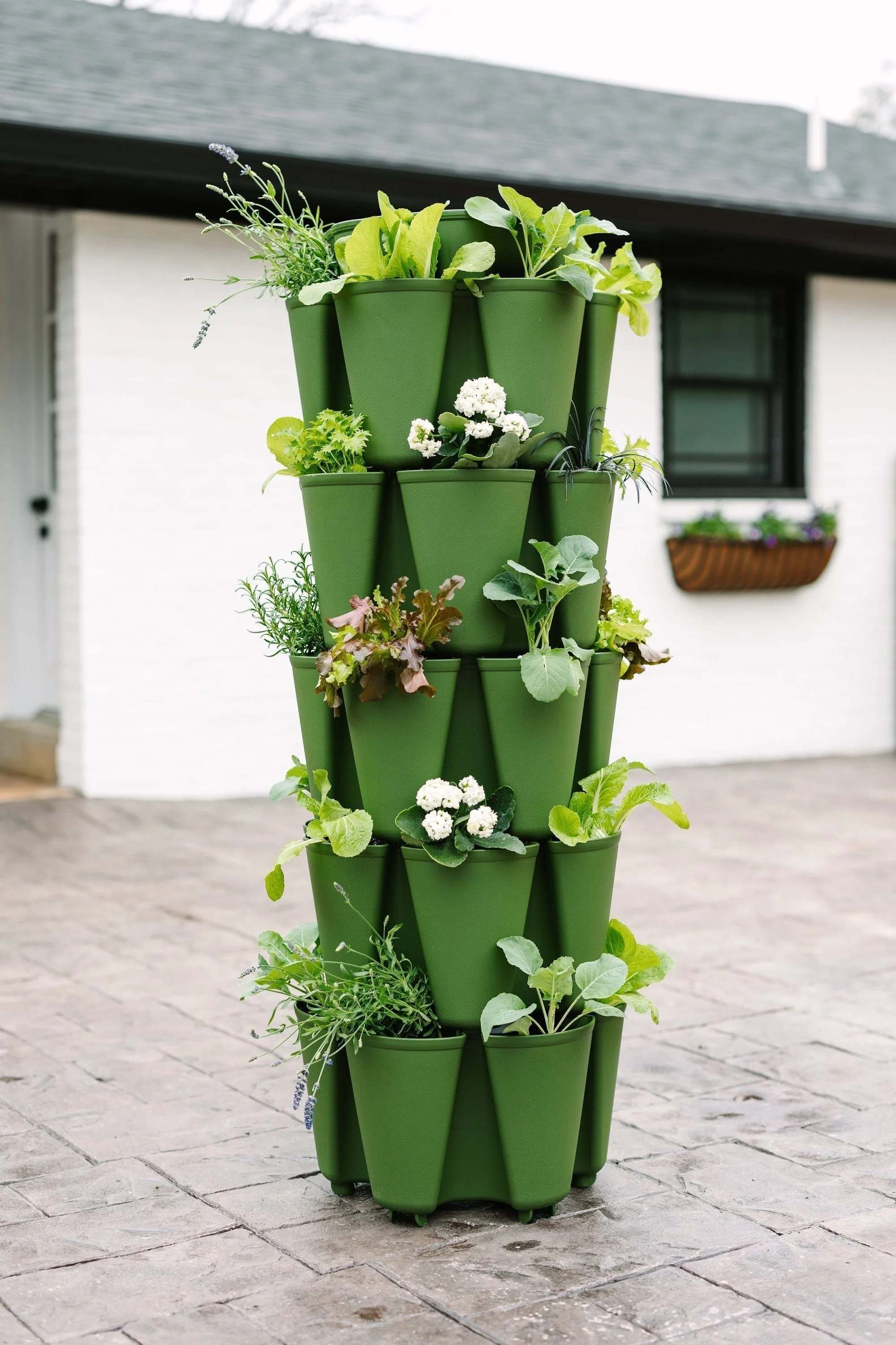 5 Tier GreenStalk Garden Original Vertical Planter - Basic Texture - Image 6