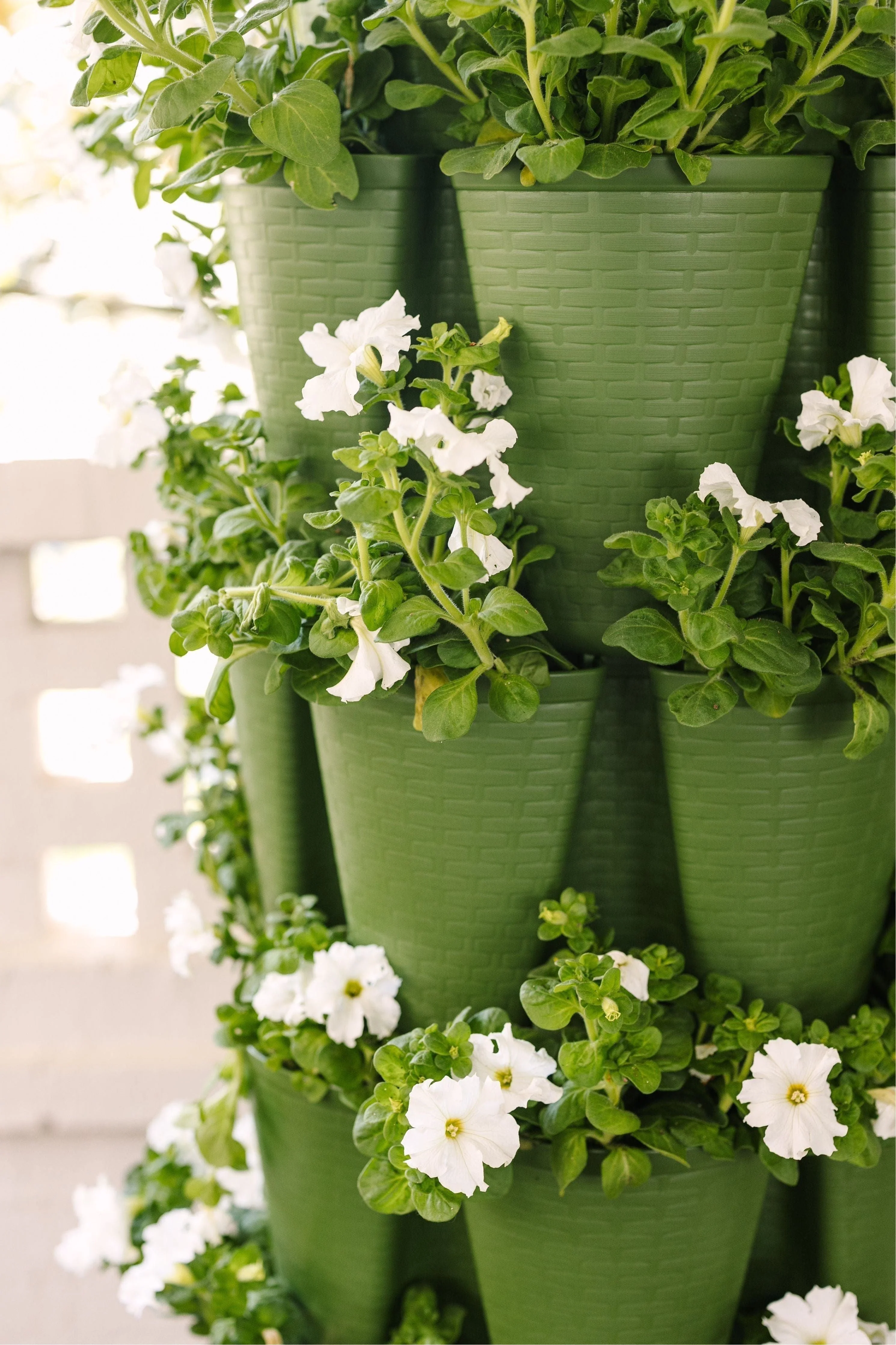 5 Tier GreenStalk Garden Original Vertical Planter - Basket Weave Texture - Image 12