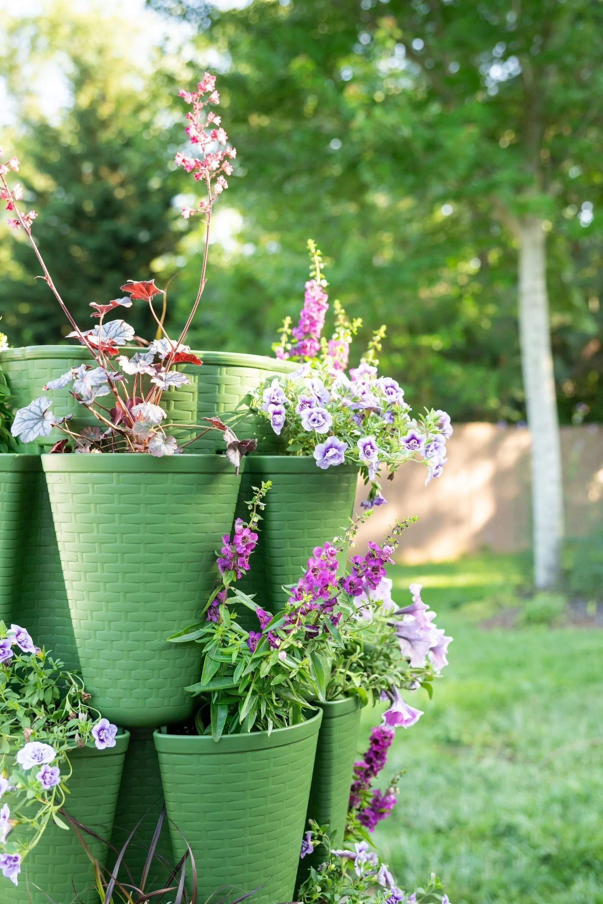 5 Tier GreenStalk Garden Original Vertical Planter - Basket Weave Texture - Image 8