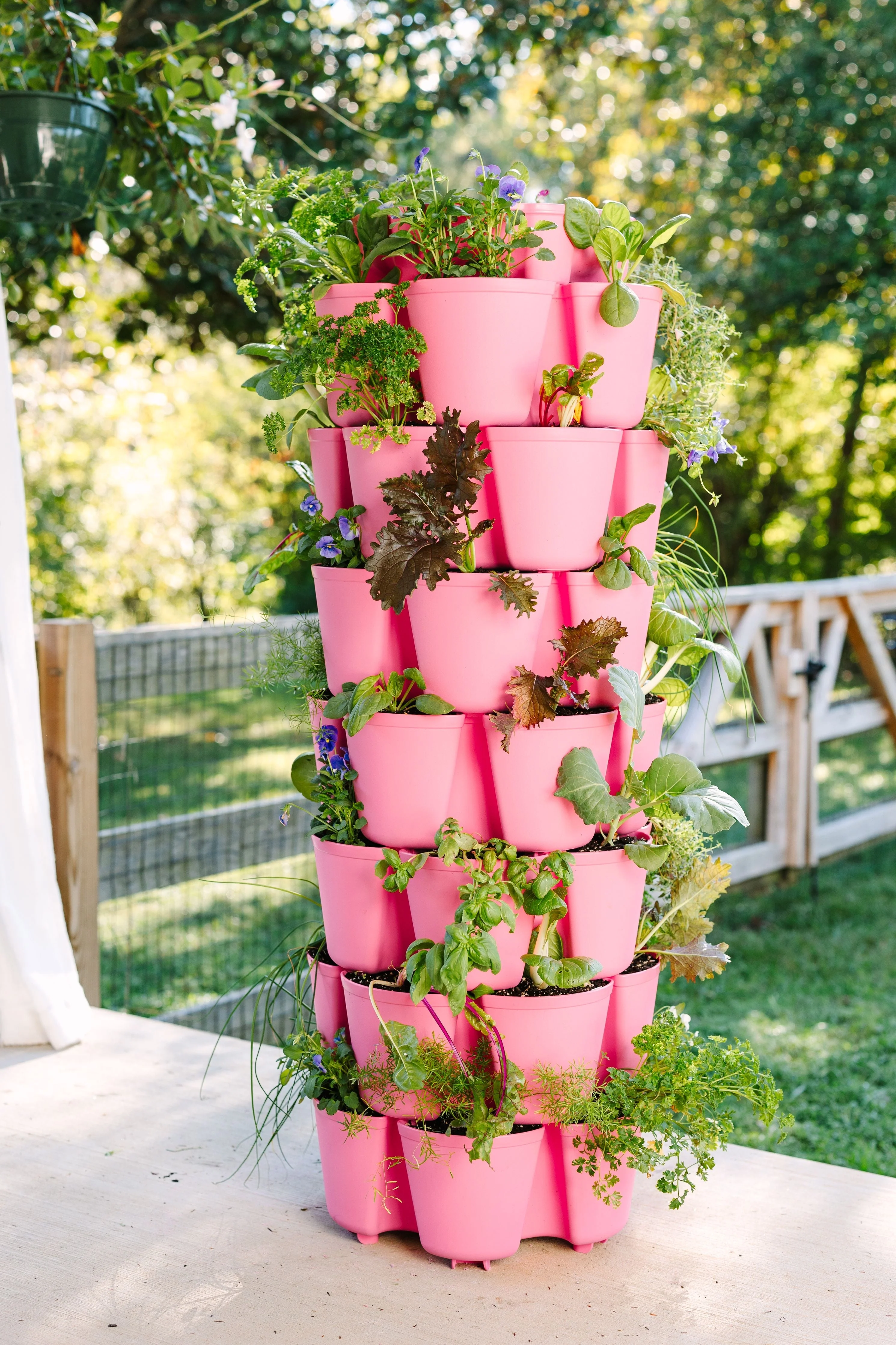 7 Tier GreenStalk Garden Leaf Vertical Planter - Basic Texture - Image 4