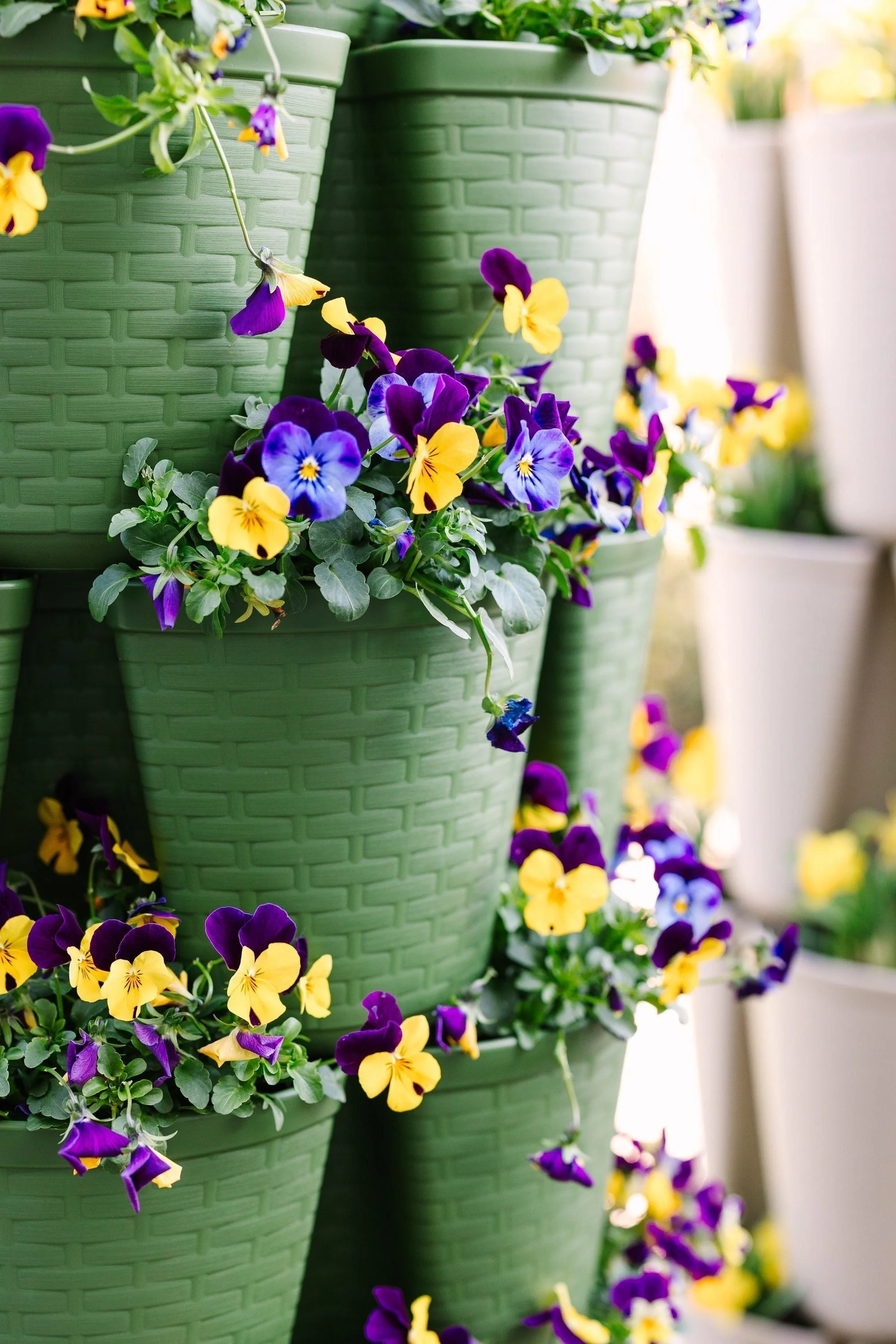 7 Tier GreenStalk Garden Leaf Vertical Planter - Basket Weave Texture - Image 5