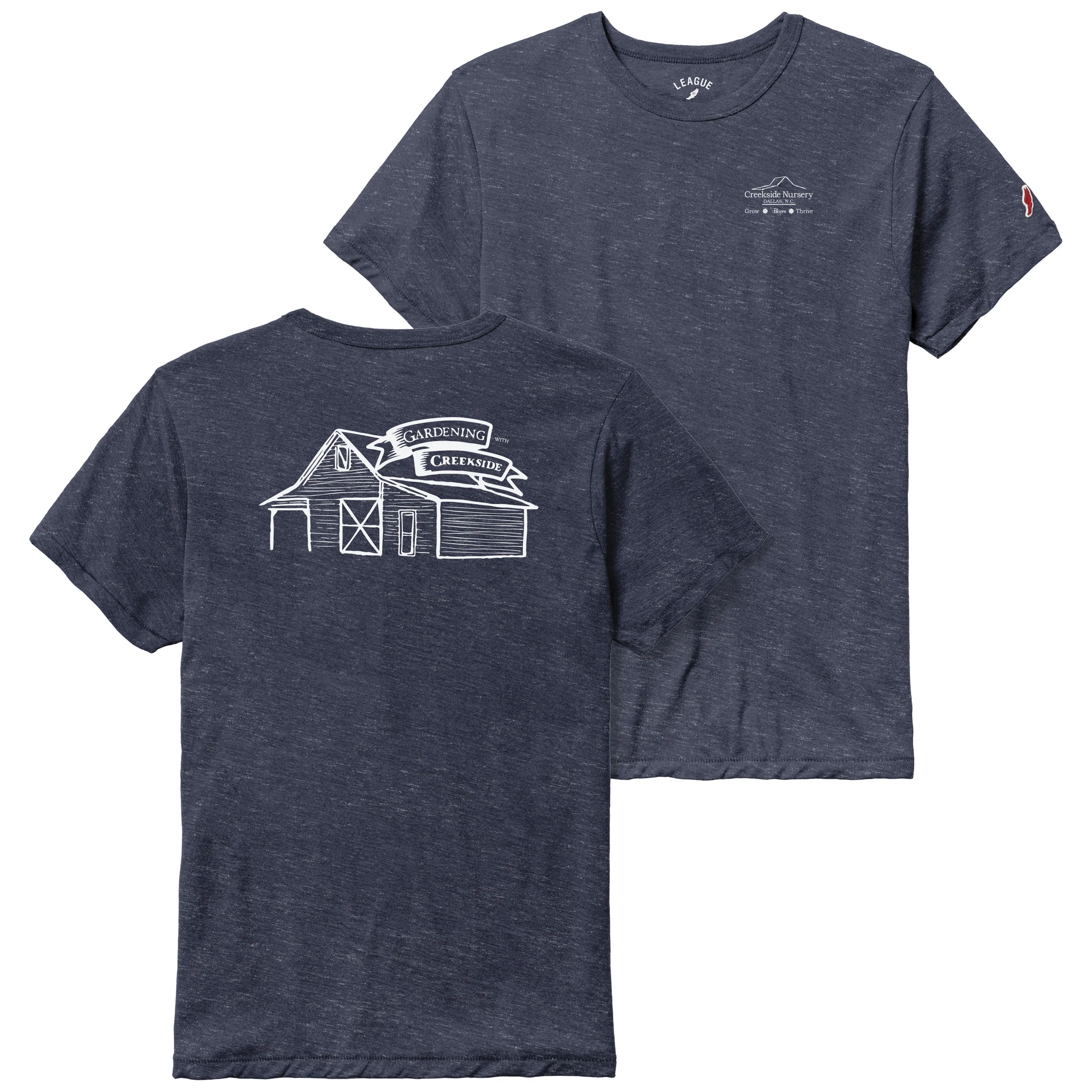 Creekside T-Shirt, Heather Lib Navy