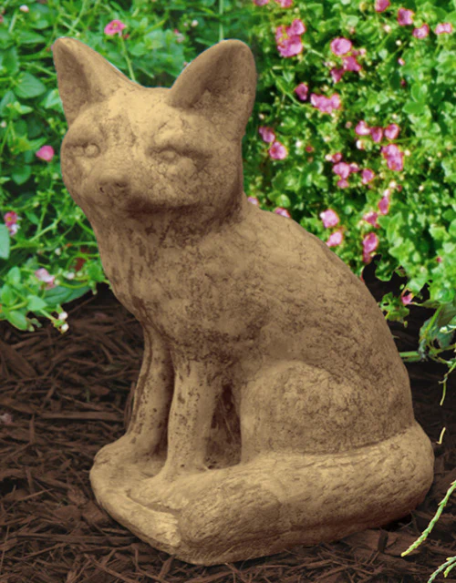 Sitting Fox - Unique Stone